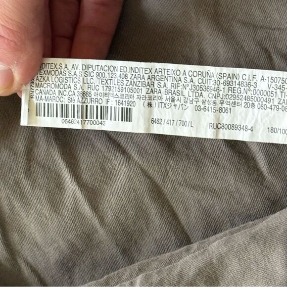 Zara 100% Cotton Brown Relaxed Fit Short Sleeve T-Shirt Size Large - Picture 6 of 8